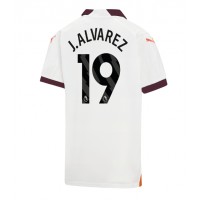 Billiga Manchester City Julian Alvarez #19 Borta fotbollskläder 2023-24 Kortärmad
